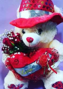 Şapkalı ayı + 5 ad.gül